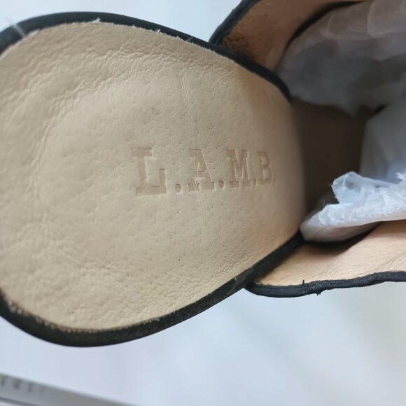 L.A.M.B. Shelbie Bottie Hells Black Leather - Picture 3 of 8